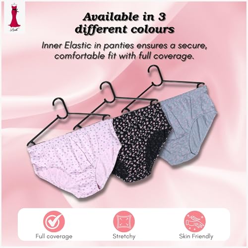 Image of LEAH Plus Size Women Premium Panties Hipster Mid Raise Brief Panty