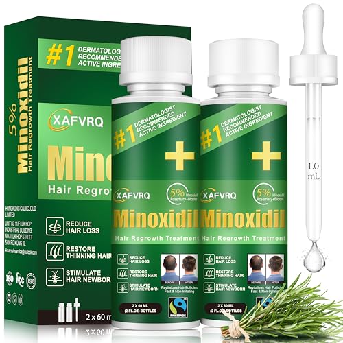 5% Minoxidil for Men, 2PCS Minoxidil for Women Hair Growth Produc...