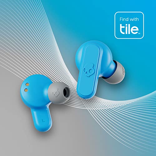 Image of Skullcandy Dime 2 Wireless In-Ear Bluetooth Earbuds - Light Grey /Blue