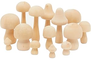 Bright Creations Wood Mushrooms for Painting