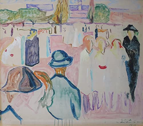 Peinture Edvard Munch poster décoratif pour salon élégant 60x90cm