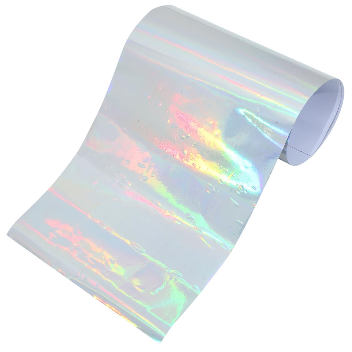 Self-Adhesive Holographic Vinyl Decal Roll 30cm X 50cm for DIY Crafting and Home Decoration, Removable Decorative Sticker Sheets for Scrapbooking and Custom Car Wraps