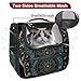 otnrnondcl Zodiac Wheel Star Sign (3) Cat Carrier Backpack,900D Wear-Resistant Oxford Fabric, Dog Carrier Cat Backpacks Suitable for Travel