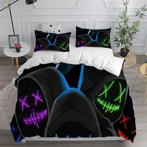 Housse de couette super king imprimé 3d mystérieux microfibre de qualité - 6