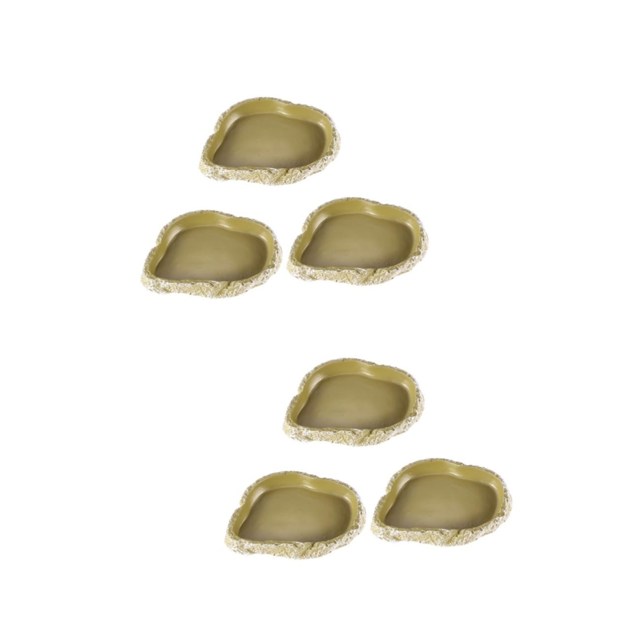 Cuenco de agua para reptiles Cuenco for alimentación de reptiles, 6 piezas, cuenco for reptiles, cuenco for comida de tortuga, cuenco for reptiles, comedero for reptiles, cuenco for alimentación de to