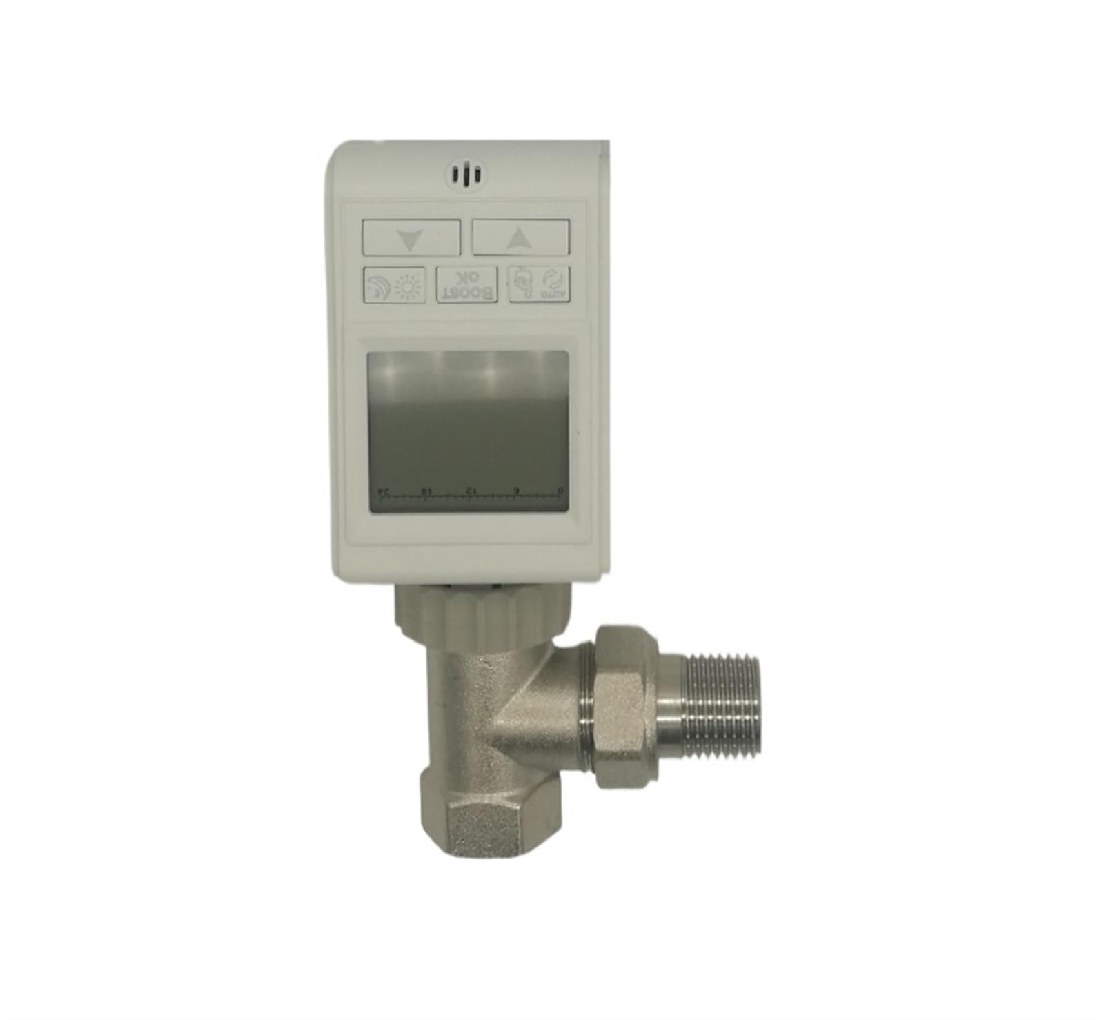 Válvulas de actuador de radiador LCD, actuador eléctrico con control de temperatura, programación semanal, válvula de Ángel de radiador termostático(Size:Only Radiator)
