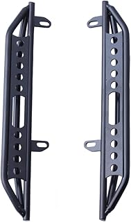 AllinRC RC Crawler Rock Sliders Metal Side Pedal Step Running Boards Foot-Plate for Axial SCX10 III Body Shell Accessories