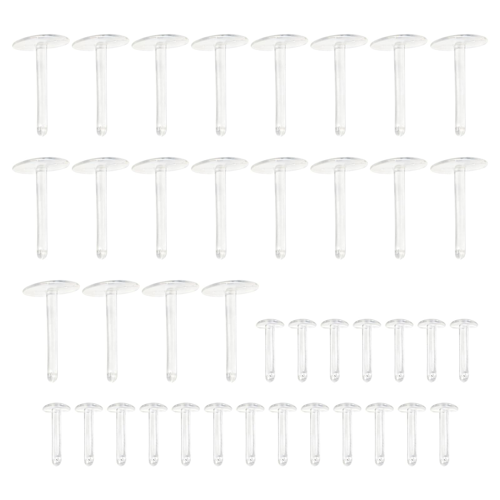 ZenithQuest 40pcs Luncheon Meat Bait Stops Clear Plastic Terminal Tackle Accessories Carp Fishing Hook Bait Accessories for Coarse Fishing Wary Carp