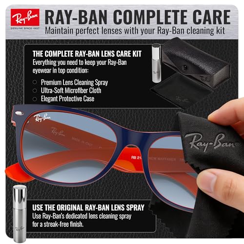 Image of Ray-Ban RB2132 NEW WAYFARER COLOR MIX Square Shaped Sunglasses for Men & Women with Official RAYBAN Eyewear Kit