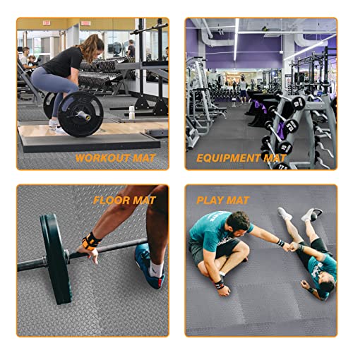 Torin ABPM002GY Tapete de Espuma Enlazable para Ejercicio y Gimnasio en Casa - 6 Piezas, 24 Pies Cuadrados, Gris miniatura 7