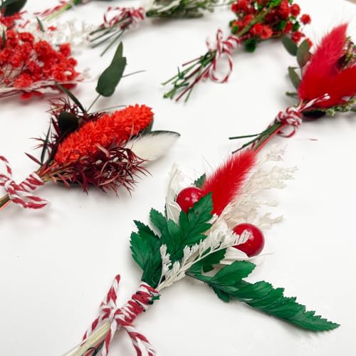 10 Piezas Mini Ramo de Flores Secas Decorativas miniatura 6