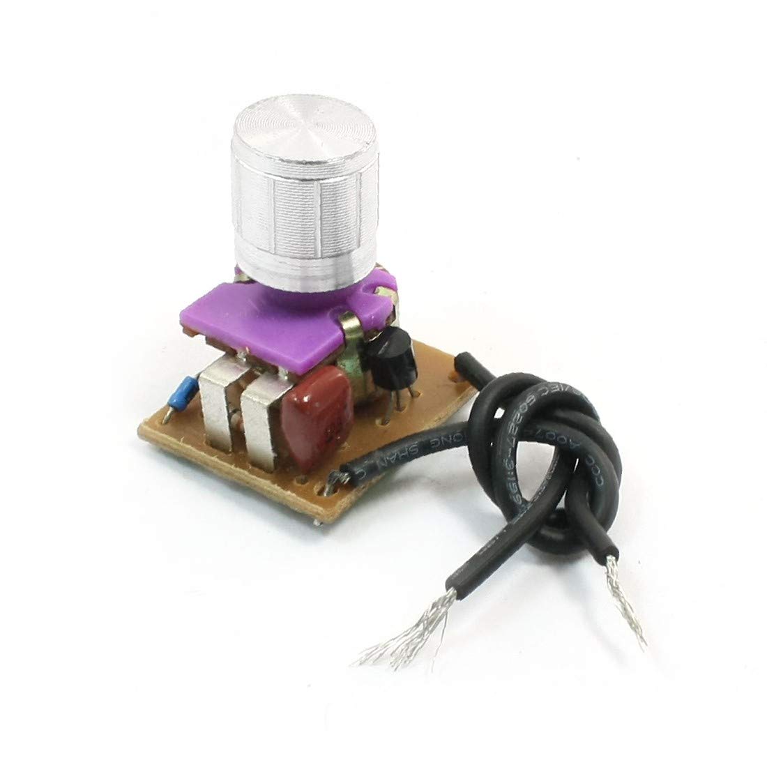 X-DREE Silver Tone Purple Table Lamp Full Range Dimmer Rotary Switch 2 Positions (66cc3060-a222-11e9-8d7c-4cedfbbbda4e)