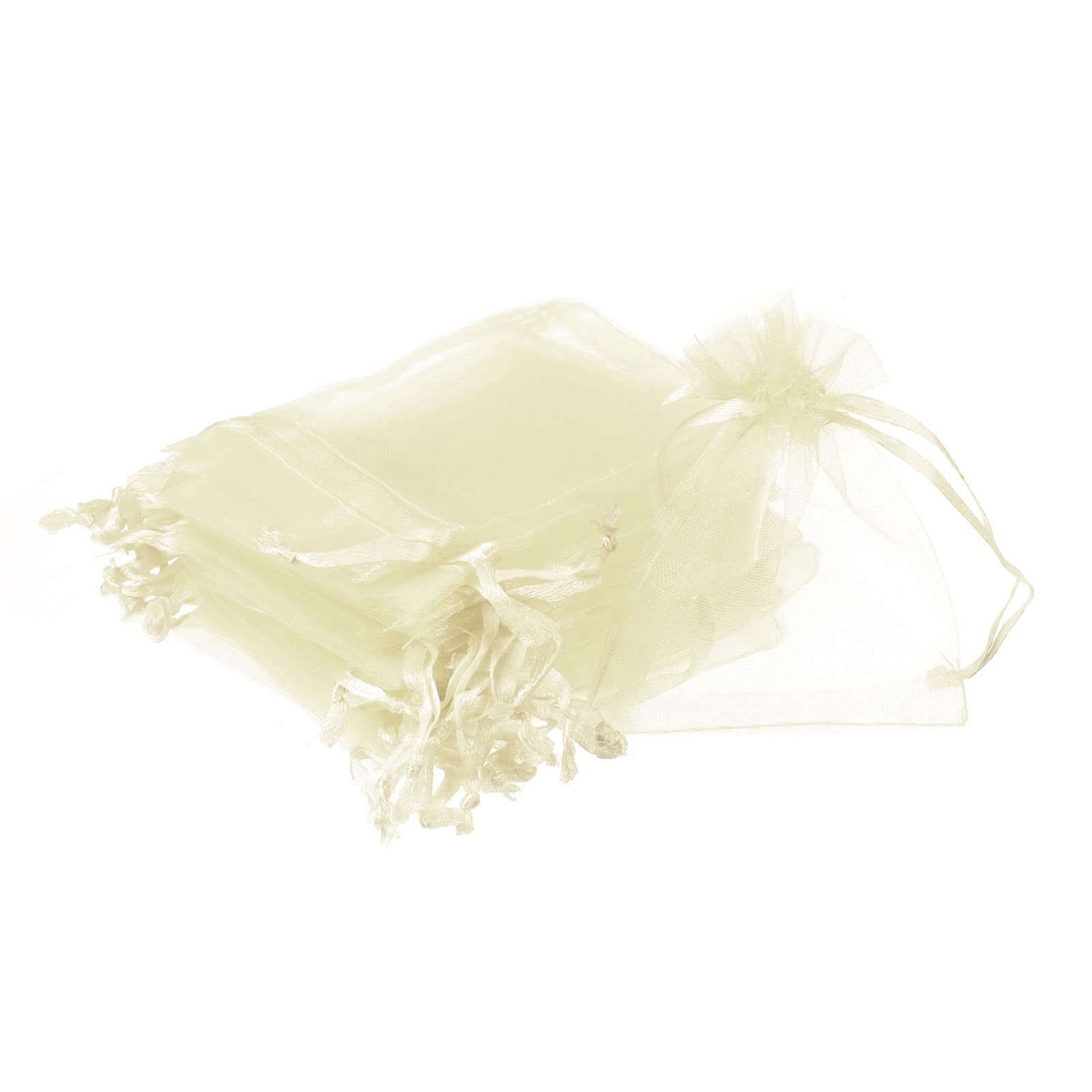 PATIKIL Organza Bags, 50 Pcs 3.54x2.8 Inch Drawstring Mini Pouches Favor Gift Candy Jewelry Bags for Christmas Thanksgiving Festival Party Wedding,