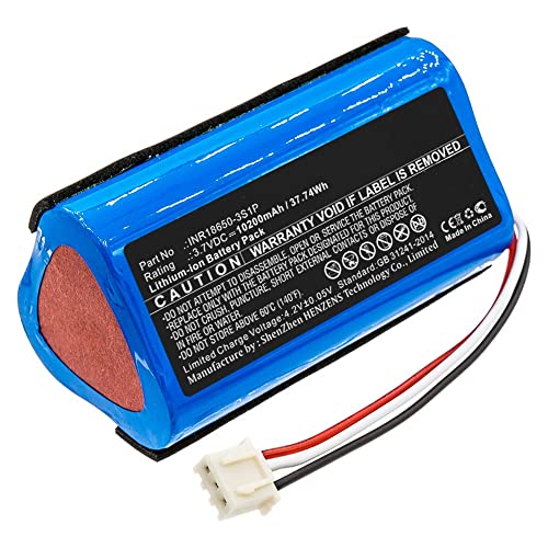 Synergy Digital Speaker Battery, Compatible with Altec Lansing iMW678-BLU Speaker, (Li-ion, 3.7V, 10200mAh) Ultra High Capacity, Replacement for Altec Lansing INR18650-3S1P Battery