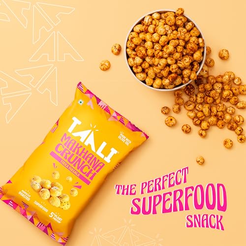 Image of Taali Makhana Crunch - Tikka Masala | Roasted-Not Fried | Superfood Snack | Made with olive oil, No Preservatives | 60 gm