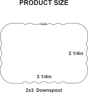 Gutter Downspout Leader Style A Elbow (Offset 3) 2x3 White S-Shape