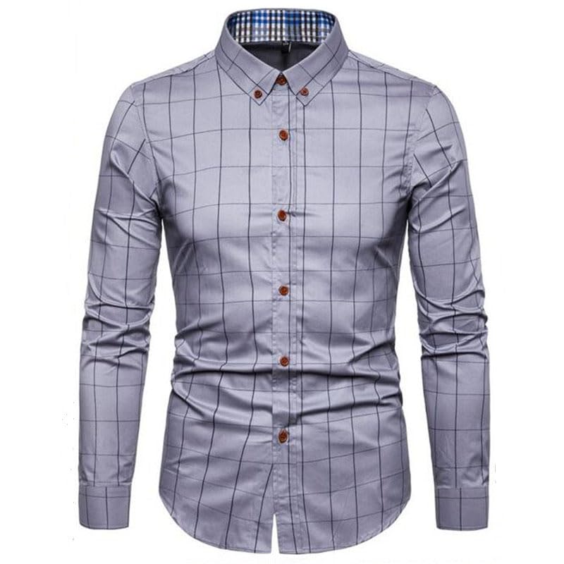 Chemise à carreaux homme coupe ajustée grande taille pour valoriser les silhouettes de 95kg