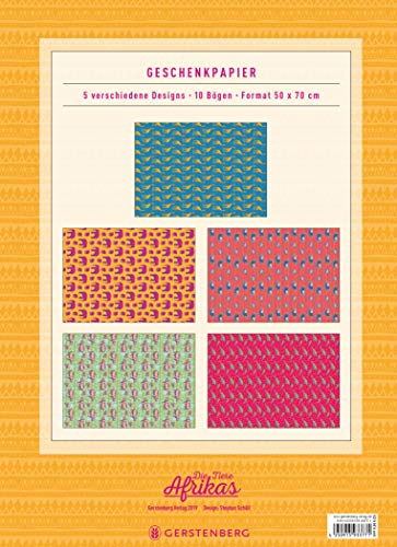 Die Tiere Afrikas Geschenkpapier-Heft Motiv Elefant: 2 x 5 Bögen