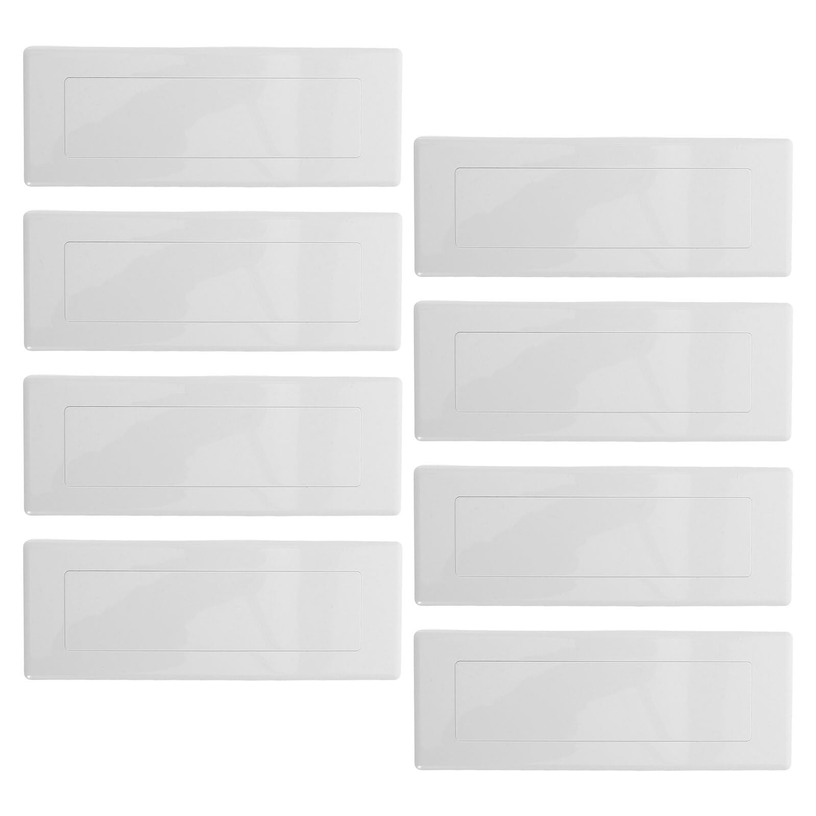 Plaques murales vierges lot de 8 caches grand format 118x120 mm