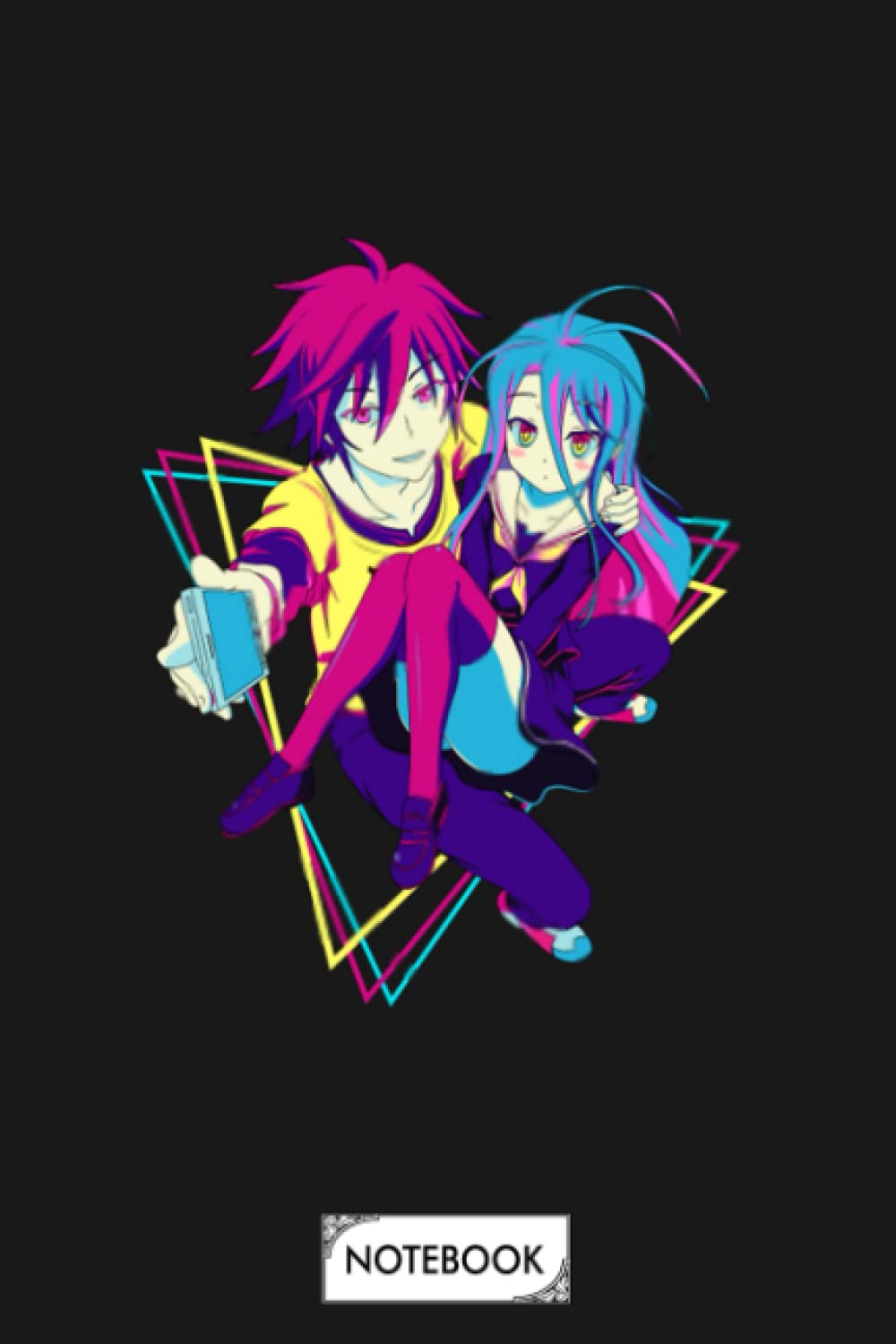 No Game No Life Sora And Shiro Shirou Ogami Notebook: Lined College Ruled Paper, Matte Finish Cover, Journal, Diary, Planner, 6x9 120 Pages