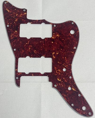 For Fit Squier Affinity Jazzmaster Style Guitar Pickguard (4 Ply Red Tortoise)