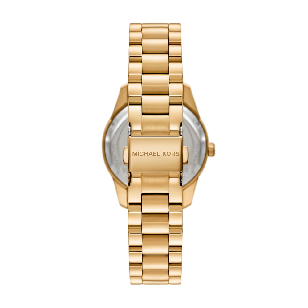 Michael Kors Lexington Damen 32MM Goldfarbene Edelstahluhr, MK4982