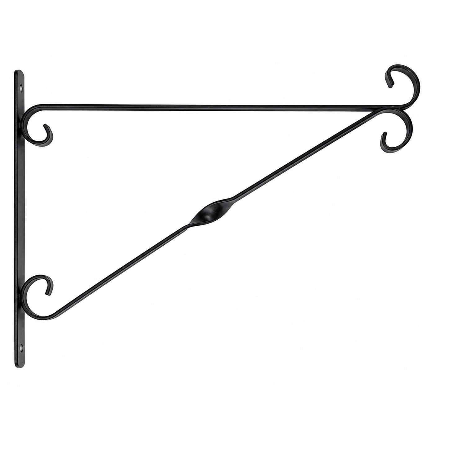 Garden Hanging Basket Bracket SupaGarden Hanging Basket Bracket 40cm/16" Black