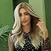 Produktbild Mostfar Ombre Hellblonde Lange Lockige Perücken Vollkopf Synthetische Haarperücke Frauen Haarersatz Synthetische Perücken 23.6in