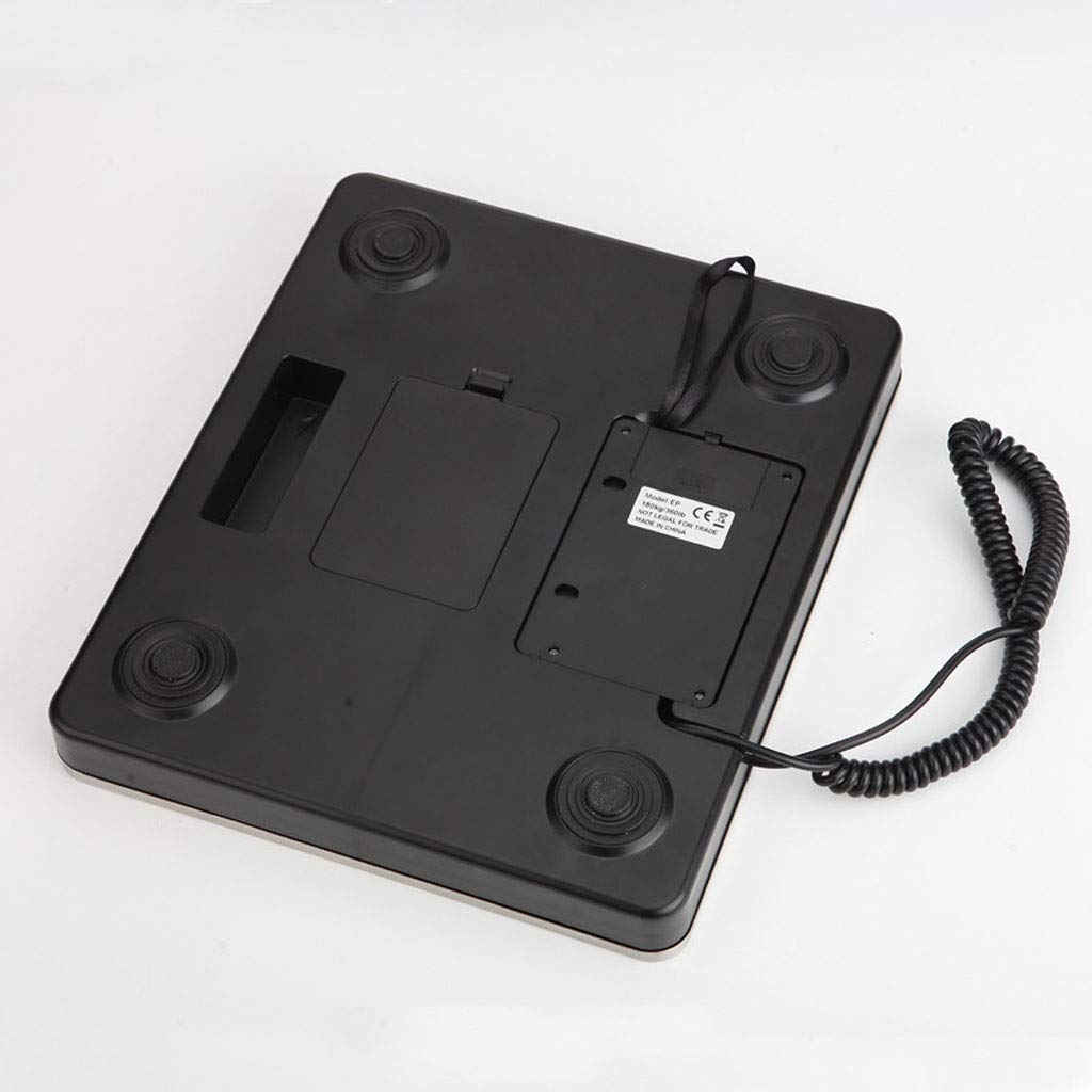 Balance numérique 180 kg 50 g, grande plate-forme de pesée de colis en acier inoxydable LCD, balance de colis d'expédition postale (taille : 180 kg/50 g) (180 kg/50 g)