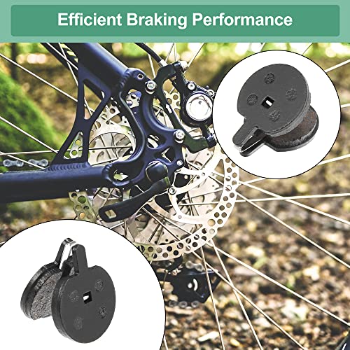 X AUTOHAUX 4 Pair Semi Metal Disc Bike Brake Pads W/Spring Leaf for Duoder 01, Black - Image 4