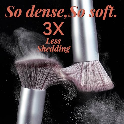 Image of BS-MALL Makeup Brush Set 14 Pcs With Case - Foundation Brush, Concealer Brush, Blush Brush & Flawless Application - Complete Luxury Cosmetic Brush Kit For Travel & Daily Use (Brown)