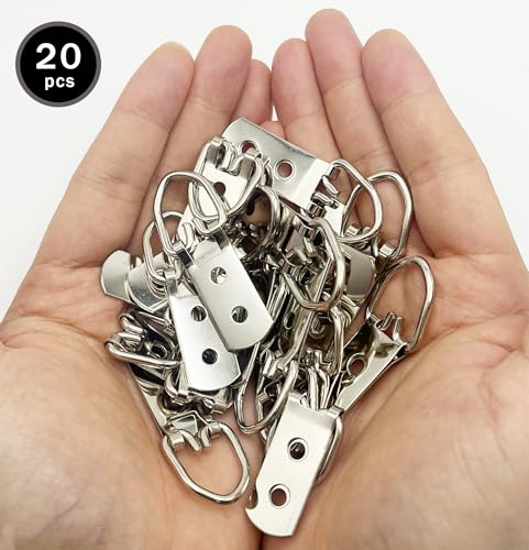 Image of D Ring Picture Hangers, Bulk Steel Small D Rings, Pro Quality D Rings, Picture Hang Solutions for Mirror, Clock, Decoration, Paintings, Artwork Picture