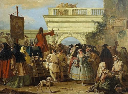 Murales il Ciarlatano di Battista para decorar salones modernos 60x90cm