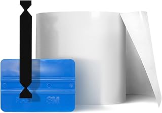 VViViD Clear Bra Paint Protection Bulk Vinyl Wrap Film 6 Inches x 120 Inches Including 3M Squeegee and Black Felt Applicator