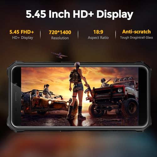 Image of FOSSIBOT F101 Pro Rugged Smartphone Unlocked, Dual Screen 10600mAh Battery 15+128GB Storage MTK8788 Octa-cora Processor 24MP+8MP+5MP Camera 5.45 inch HD+ Screen Android 13 IP68 /IP69K 4G Dual SIM NFC OTG