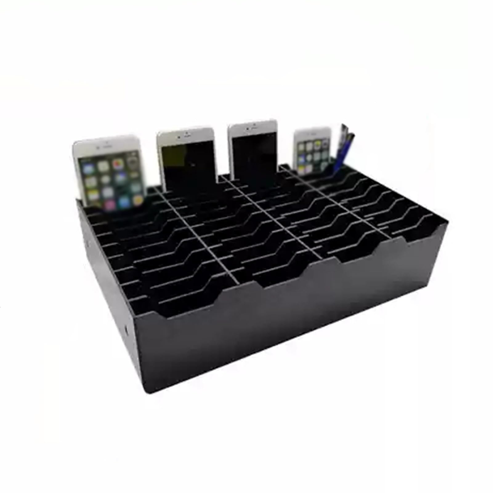 Mobile Phone Storage Cabinet 40-grid Desktop Mobile Phone Storage Cabinet Mobile Phone Safe,Open Storage Sturdy and Durable,Simple and Beautiful,Suitable for School Restaurant Office Factory(Color 1)