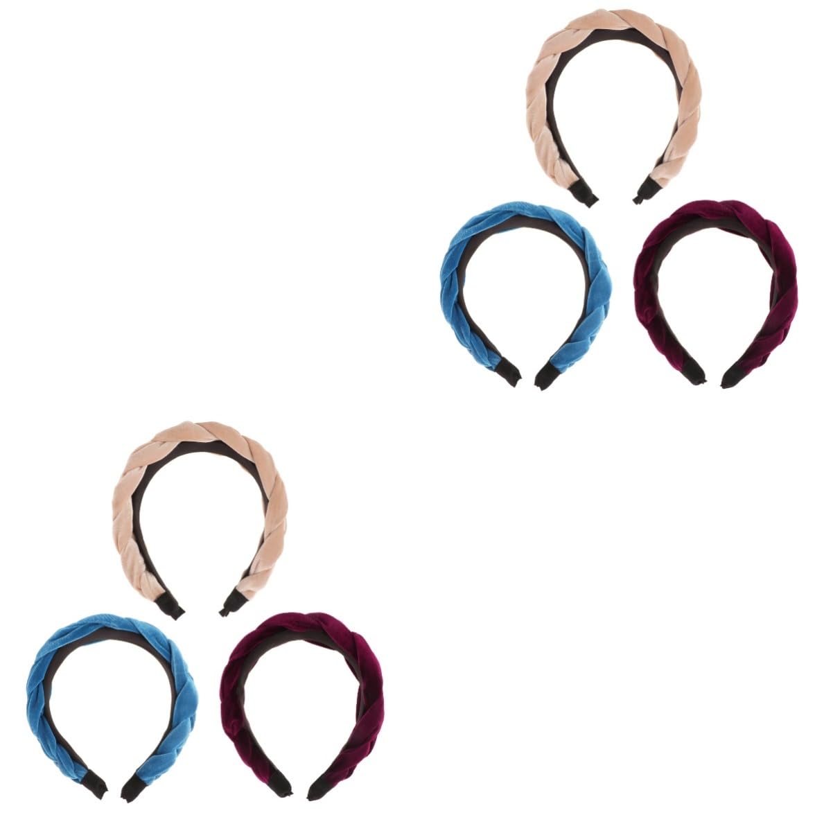 2 Set Di Accessori Per Retrò Con Turbante in Pelle Scamosciata Con Per Donne E Ragazze Eleganti Accessori Per 3 Pezzi*2