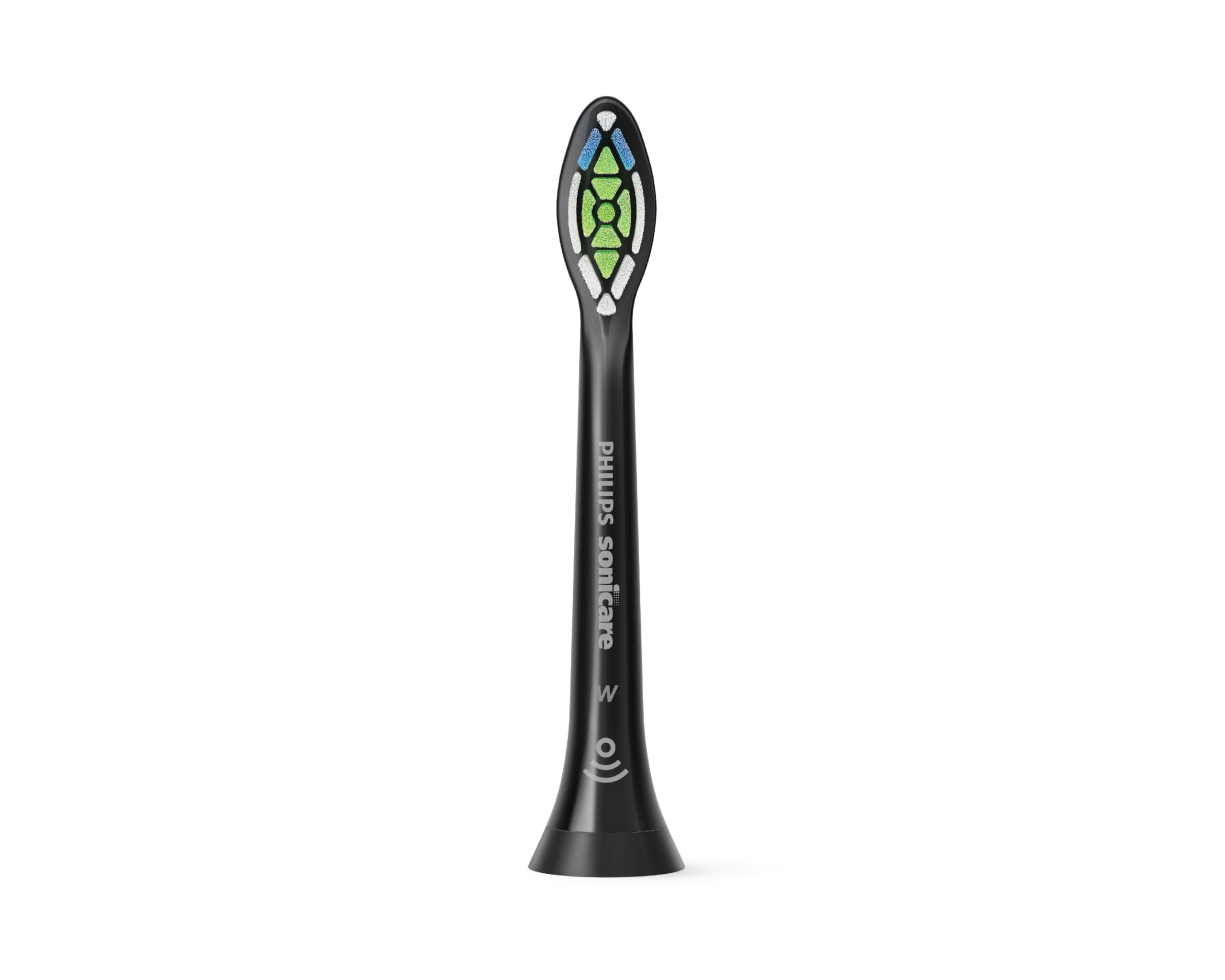 Philips Sonicare Original W2 Optimal White Standard Schallzahnbürstenköpfe - 8er-Pack in Schwarz (Modell HX6068/13)