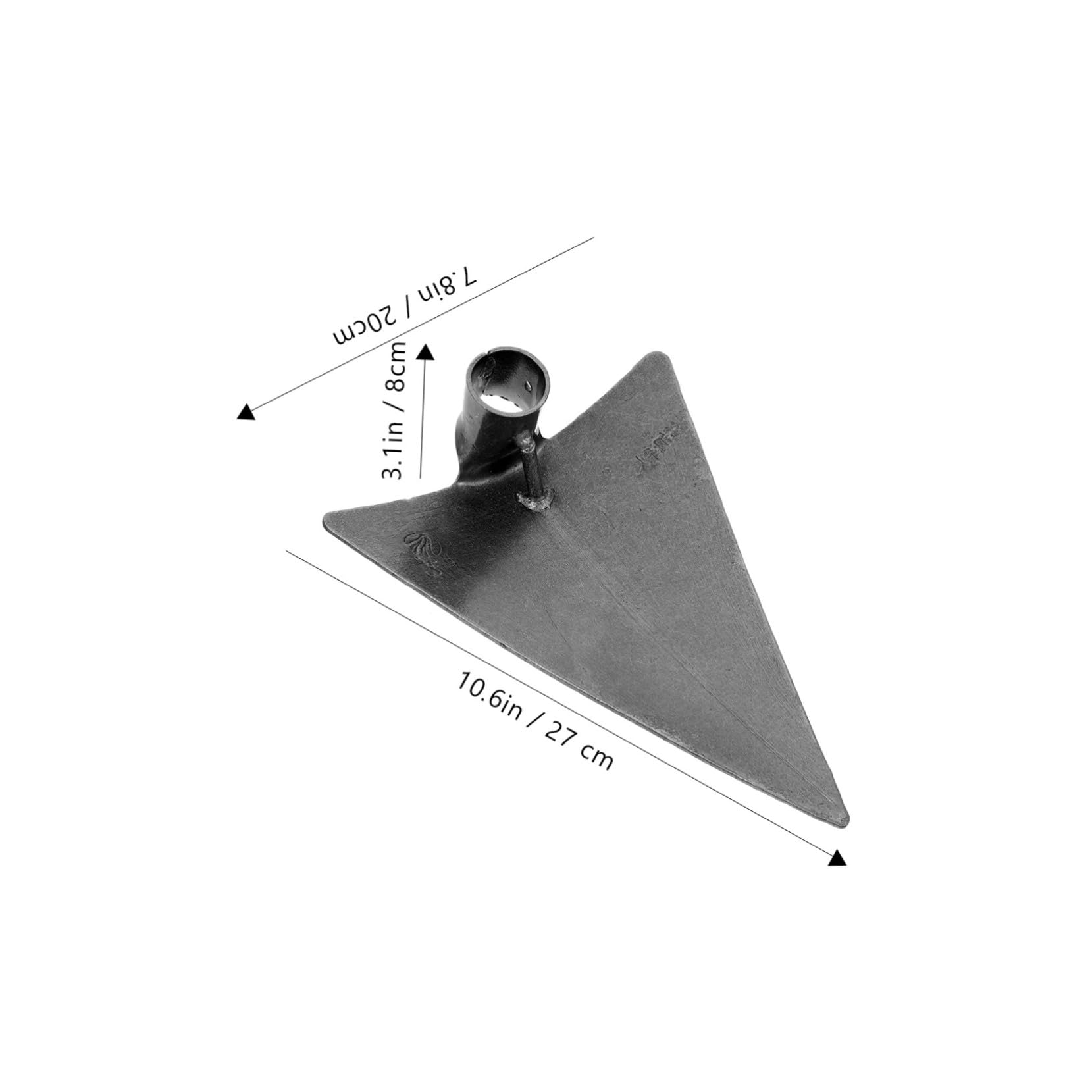 Holibanna High Carbon Steel Triangle Hoe Portable Digging Tool Accessory Weeding Hoe Trowel Garden Tool for Home and Garden