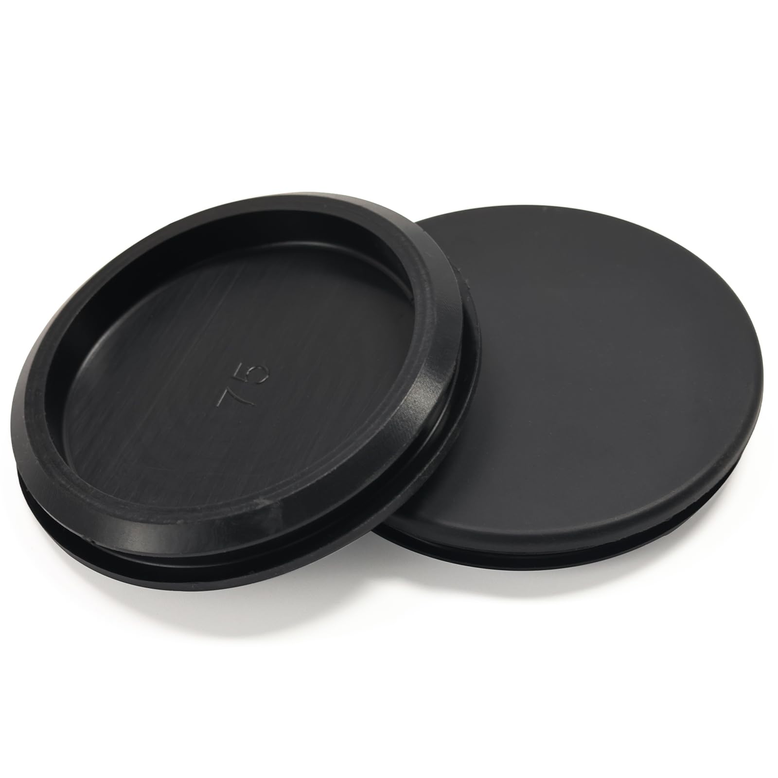 2 Pcs 75 mm Silicone Rubber Plugs for 75 mm (2-15/16") Round Holes