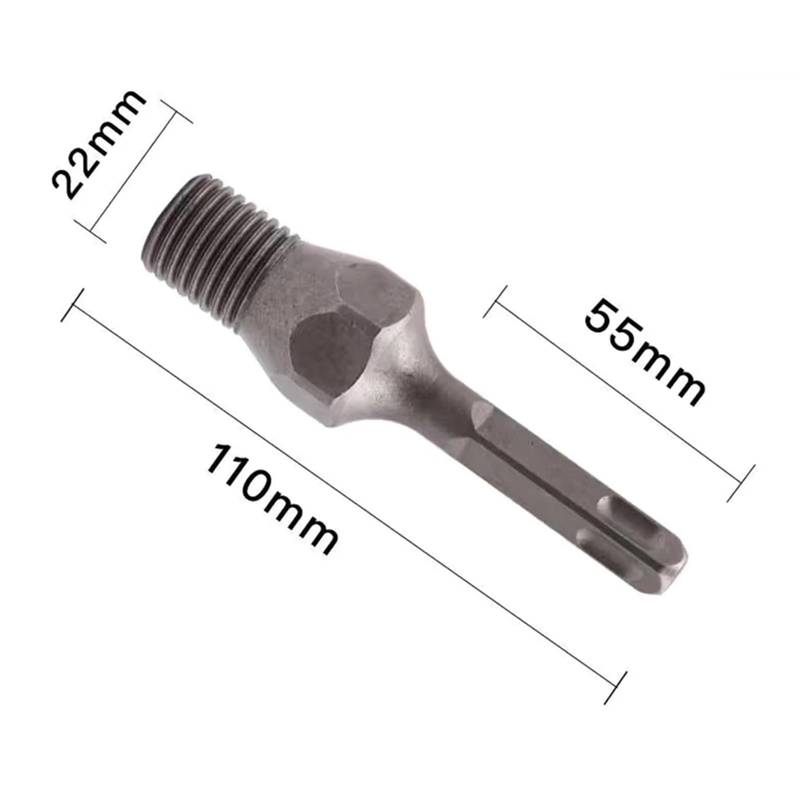 Adapter do wierteł diamentowych M22, uchwyt SDS, wiertło diamentowe do wiercenia na sucho i na mokro, SDS Plus, 1 szt. (SDS plus)