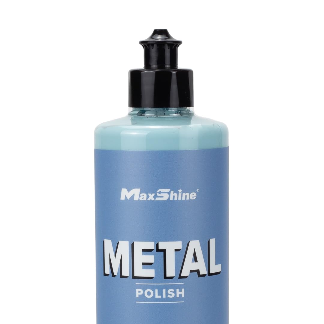 Maxshine 16oz Metal Polish – All-in-One Heavy-Duty Cleaner for Chrome, Aluminum, Stainless Steel & More – Cleans, Polishes & Protects – Ideal for Cars, Trucks, SUVs, RVs & Motorcycles