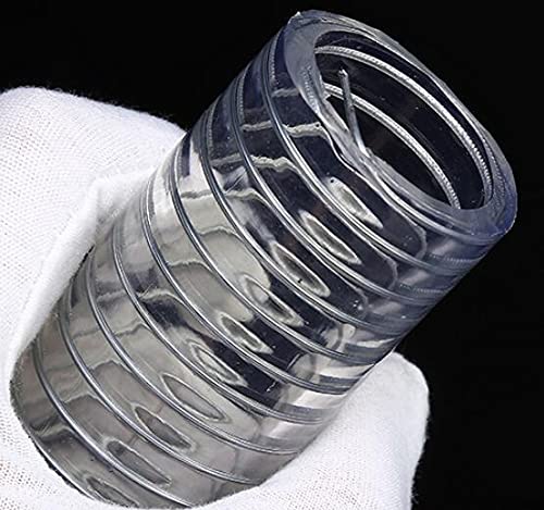 1 tubo flessibile in acciaio resistente alle alte temperature, 16 mm-57 mm, in PVC trasparente, resistente all'acqua e ad alta pressione, lunghezza 250 mm, diametro esterno 48 mm x diametro interno 40