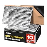 SGM Silver Сar Sound Deadening Mat 80 mil (2mm) 10 sqft (0.92 sqm), Automotive Sound Deadener, Self Adhesive Butyl Car Sound Deadening Material, Audio Noise Insulation and Dampening Sheets