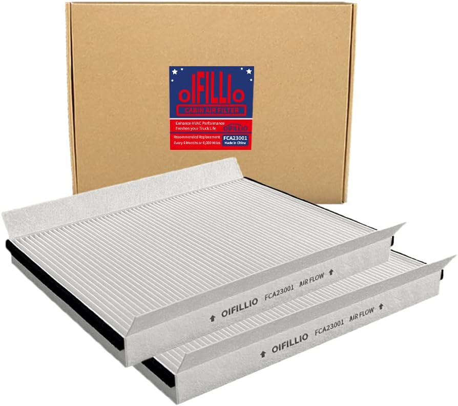 OIFILLIO Cabin Air Filter for Volvo VNL 780 760 860 670 630; VN 780 670; VH VHD VNM Trucks, Replace AF26405 P606555, 20435801, PA10187, 49084, PA4681 with Spongy Electrostatic Fiber (2)