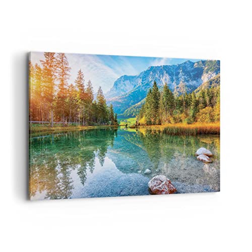 Decoration Murale Paysage Montagnes Impression Toile Horizontale
