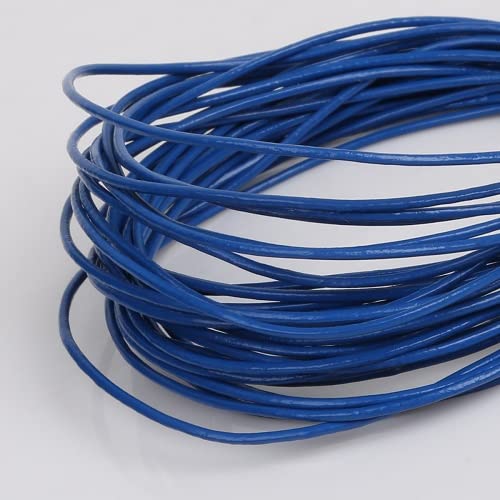 GORGECRAFT 6mm Echt Lederen Strips 5.5 Yards Platte Lederen Koord Vlechten String Touw Koeienhuid Bandjes Voor Sieraden Ketting Armband Maken Maken DIY Craft Projecten, Donkere Koffie