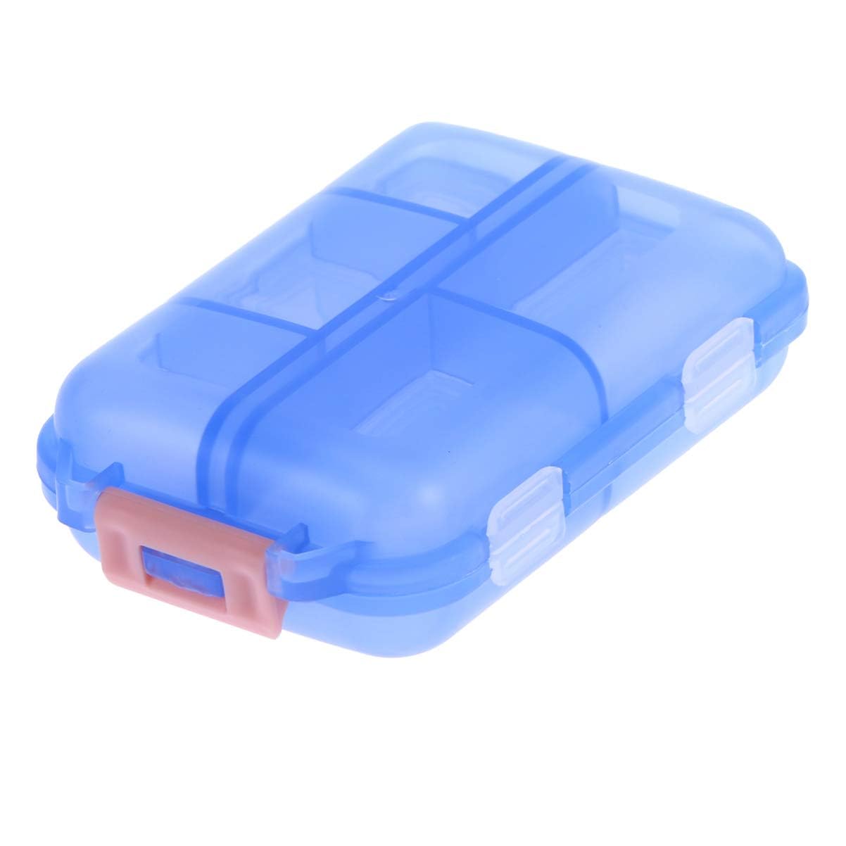 Round 7 Compartment Rotate Pill Box – Portable Travel Pill Organizer | Spinning Open Tablet Dispenser | Vitamin & Medicine Storage Case | Button Click Pill Holder for Purse, Pocket, Daily Use-image-6
