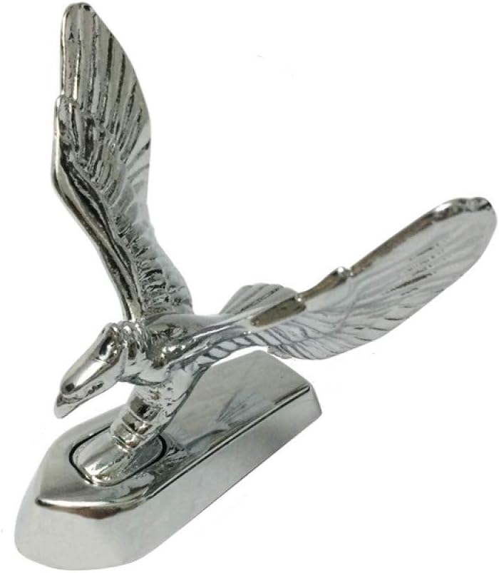 3 Pcs 3D Emblem Eagle Auto Car Front Cover Chrome Hood Ornament Sticker Badge Bonnet Car Decoration Styling Accessories (C)
