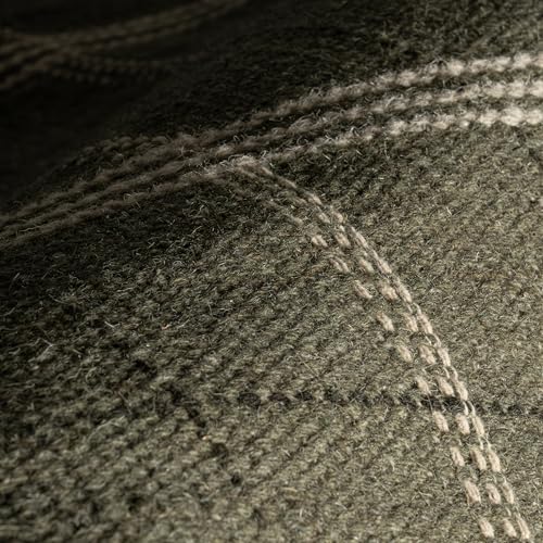 Rugs USA x Nate Berkus Downing Plaid Wool Cozy Area Rug, 7' 6" x 9' 6", Green - Image 7